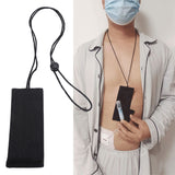 Peritoneal Dialysis Transfer Set Bag Secure Placement Adjustable Neck Cord Hook Loop Fastener PD Catheter Holder