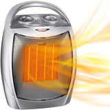 1pc Small Heater With Heating And Fan Modes 1500W EU Plug Home PTC Ceramic Heater Portable Wide Angle Air Supply Low Noise Heater, Overheat Protection Dumping Automatic Power Off Safe Portable Design, Suitable For Indoor Use, Winter Accessary