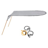 New Universal Durable Single Kayak Canoe Awning 125*110cm Anti-UV Folding Sunshade Tent Rain Shelter Boat