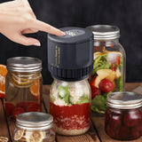 Electric Cordless Jar Sealer - Vacuum Sealer Kit for Wide-Mouth and Regular-Mouth Jars, Ideal for Fermentation