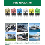 8 Packs Circuit Breaker Low Profile ATC/ATO Manual Resettable Fuse 5A 6A 7.5A 10A 15A 20A 25A 30A (Mixed) 12V-32V