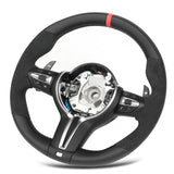 Car Steering Wheel Good Hand Feeling Modification Steering Wheel Finger  Nappa Leather Suede for F10 F12  F06 M Sport