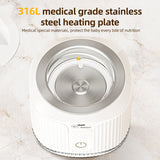 BEBEBAO Baby Bottle Warmer Portable Wireless Milk Heater 4 Levels Temperature Adjustable with 4pcs Adapters for Outdoor