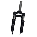 14 Inch Folding Bike Travel Suspension 390x82mm Quick Release Oil Spring Fork Disc Brake Bicycle Parts Black Accessory