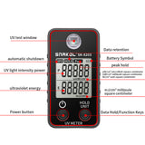 SK-8203 High Precise Ultraviolet Illuminometer Portable Illuminance Handheld Illumination Test Meter LCD Display with Data