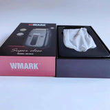 2024 New WMARK NG-984 Oil Head Gradient Whitener Stainless Steel Etched Titanium-plated Two Knife Mesh Blade Clipper