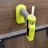 12 PCS 18V Cordless Tool & Battery Mounts Hangers Holders Brackets Yellow-Green Plastic For Ryobi