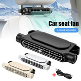 1Piece Universal Baceat 5V USB Car Rear Seat Three Adjustable Wind Speeds Coog Fan Auto Accessories