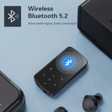 M9 Bluetooth MP3 Mini Clip Sports Music Player Walkman Support Pedometer FM Radio E-book Recorder Clock TF SD Card