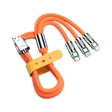 3 in 1 120W 6A Fast Type C Micro Samsung Huawei Xiaomi Phone Charger USB for iPhone Charging Cable