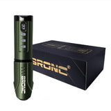 2023 New Arrival Original BRONC Wireless Battery Tattoo  Machine Pen Swiss Motor Strong Quiet 3.5mm Stroke  Free Shipping