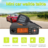 BJ-218 Automobile Mobile Radio Double Display Multi-modes Adjustable Programmable DC 12V/13.8V Two-Way Radios with Cooling Fan