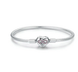 Sterling silver snake bone bracelet