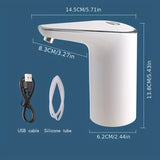 1pc Electric Water Bottle Pump, Portable Electric Water Button Pump, Electric Water Dispenser For Home Kitchen Office