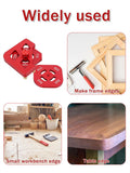 Woodworking Round Chamfer Template / T Corner Gauge Trimming hine Wood Edge Jig Locator Fillet Arc Tool Kit