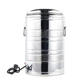 Big size milk tea thermos barrel 50L soup bucket for hot food with tap