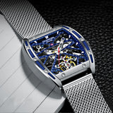 GUANQIN Leather Strap Watch Mens Automatic Tourbillon Waterproof Watch Luxury Brand Mechanical Accessories Men Relogio Masculino