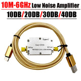 Original LAN 10Mhz-6GHz Low Noise Amplifier 10DB 30DB 20DB 40DB High Flat Gain RF Signal Drive Receiver For HAM Hackrf One Radio