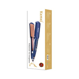 Kemei Km-740 Portable Professional Led Six-speed Flat Iron Negative Ion Anti-scald Hair Straightener Curling Iron