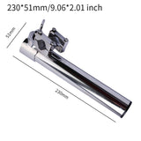 Fishing Rod Holder for Boat Rail Mounted Rotating Yacht Clamp on Stainless Steel