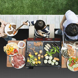 Under Outdoor Charcoal Gas Grill r 500℃/932℉ Heat Resistant BBQ Fireproof Mat for Patio Lawn Garden or