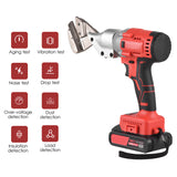 21V Electric Brushless Mini Cordless Tin Snips Scissor Metal Sheet Shear Cutter Scissors Stepless Speed Regulation Tool