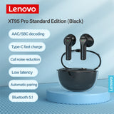XT95PRO Standard, Non-luminous Lenovo Thinkplus Bluetooth Headsets for Wireless Binaural TWS5.1 Sports Games