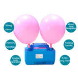 Double Hole Electric Iator With Memory Function Foot Switch Iatable Tools Balloon Pump for Decorations