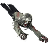 Halloween Crawg Ghost Shrilg Sound Voice-activated Party Props Creepy Horror Decorations for Garden Porch Courtyard
