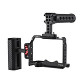 Andoer for Sony ZV-E1 Aluminum Alloy Camera Video Cage Kit with Cold Shoe Mounts Numerous 1/4" Threads