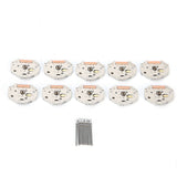 10Pcs/Set 2035 Quartz Movement Replacement Parts Alloy Watch Repair Tool with Accessories for Watchmaker