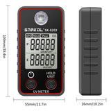 SK-8203 High Precise Ultraviolet Illuminometer Portable Illuminance Handheld Illumination Test Meter LCD Display with Data
