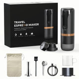 Portable Car Espresso Maker - For Nespresso Gusto Capsules and Coffee Powder, Ideal for Travel and Picnic