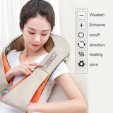 Electrical Massage Shiatsu Back Shoulder Body Neck Multifunctional Shawl Infrared Heated Kneading Car/Home Massager