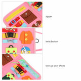 Portable Elderly Patient Dementia Sensory Pad Fun Toy Alzheimer Fidget Blanket Pressure Anxiety ReliefKeep Calm Improve patience