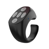 Phone Selfie Controller Wireless Ring Outdoor Flipping Button Pink