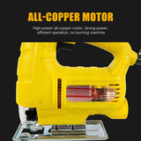 220V Jigsaw 550W Electric Jig Max 55Mm 6 Gears Adjustable Curved Saw Quick Blade Change for Wood Pvc Plywood Iron Sheet