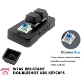 3-key One Handed nical ro Progammable USB+2.4G Wireless+BT 3 Mode Backlit Keyboard for PC Gaming Office Work