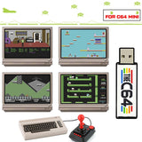 for C64 Mini Retro Console Plug and Play USB Stick U Game Disk with 5370 Games