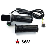 Biking Outdoor Handle Handlebar 1Pair 6 Wire ABS+Rubber About 300g Black Throttle Grip Electric Bicycle