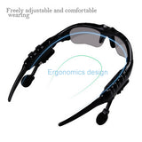 JINSERTA Sport Stereo Wireless Bluetooth Headset 3 colorful Sun lens Earphones Sunglasses mp3 Riding Glasses