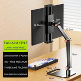 Portable Monitor Holder for 12-17.3 Inch Screen No Drilg Phone Adjustable Laptop Gaming Expandable Desktop Clamp Stand