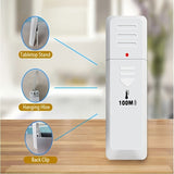 1pc Wireless Temperature and Humidity Monitor with Remote Control - Perfect for Indoor and Outdoor Use - Batteries Not Included