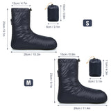 Lixada Winter Down Booties Socks Warm Soft Windproof Mid Sleeping Slippers with Adjustable Drawstring for Camping Backpacking