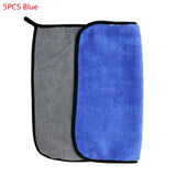5 Pcs 30X40CM Microfiber Detailing Washing Drying Car Towel Car Care Cloth Car Cleaning Drying Cloths Rag Car Glass Mirror Wipes