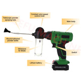 12V Electric Drill Kiwi Fruit Tree Pollen Point Flower Pollinator Apple Pear Artifact Pollination Tool