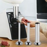 3Pcs Stainless Steel Sausage Stuffer Filg Tubes Funnels Nozzles Spare Parts Filler Tube, Base Diameter:58mm