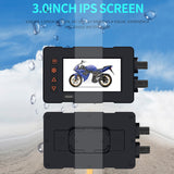 Waterproof DVR 2K+1080P Dual Dash Cam Night Vision HD Motorcycle Driving Recorder WiFi GPS Navigation 3.0 inch screen