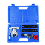 Tools Set and Tube Kit for 1/4-3/4 inch HVAC Flaring 45 Degree Heavy Duty Eccentric Cone Type Cutter
