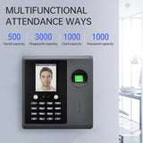 Biometric Time Clock Attendance hine for Employees Support Fingerprint Password ID Card Facial Fast Recognition
